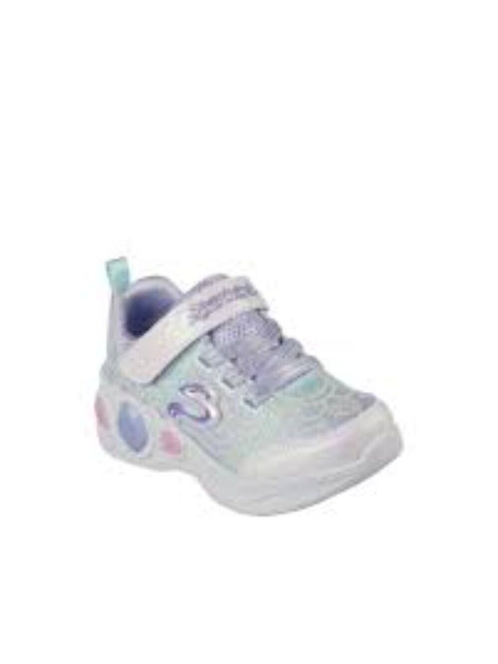 Size 8 Toddler Skechers White and Pink Sneakers with Chunky Soles